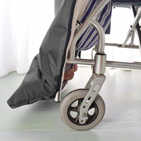 Wheelchair Blanket - Outdoor Lap Blanket for Elderly - and Windproof Foot & Leg - Thick Warm Knee for Wheelchair, Recliner & Chair (Black) in Kuwait
