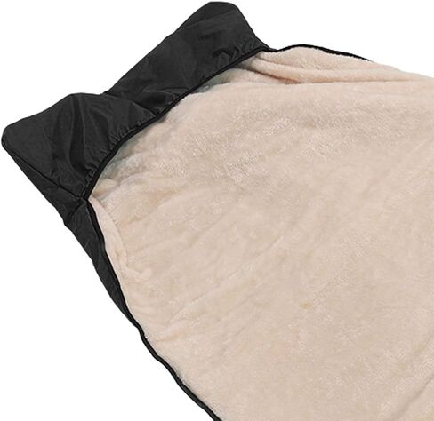Wheelchair Blanket - Outdoor Lap Blanket for Elderly - and Windproof Foot & Leg - Thick Warm Knee for Wheelchair, Recliner & Chair (Black) in Kuwait