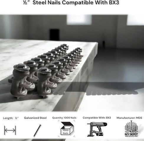 BX3 ½″ Steel Nails For Hilti BX3-1,000 X-S B3 MX STEEL NAILS Compatible in Saudi Arabia
