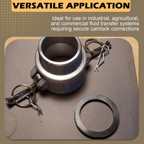 Replacement Gaskets for 1-1/2" Cam and Groove Fittings, Cam Lock Hose Sealfor Buna-N, 6 Pack in Saudi Arabia