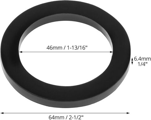 QWORK 2" Camlock Gasket Fitting - 10 Pack Rubber Cam Lock Hose Seal Washers for Female Cam and Groove Couplings in Saudi Arabia