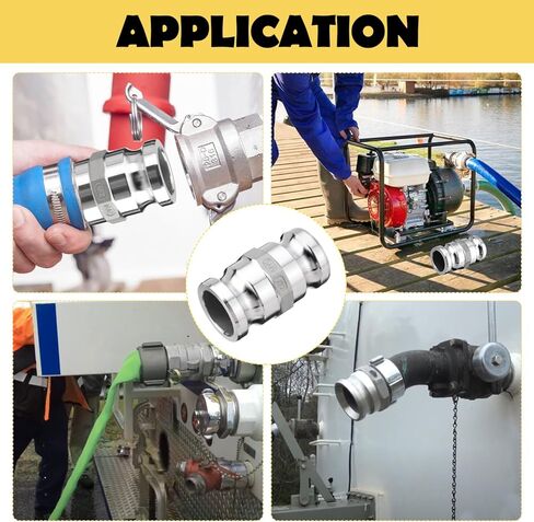 AA3030 Aluminum Type AA Cam and Groove Spool Adapter, 3" Male Camlock x 3" Male Camlock, 125PSI, Aluminum Material (CAM-30-AA-AL) in Saudi Arabia
