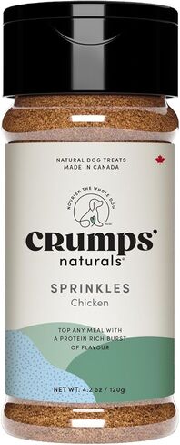CRUMPS NATURALS Fish + Superfood Greens 3.88oz, Dog Treats, Sprinkles, Topper in Kuwait
