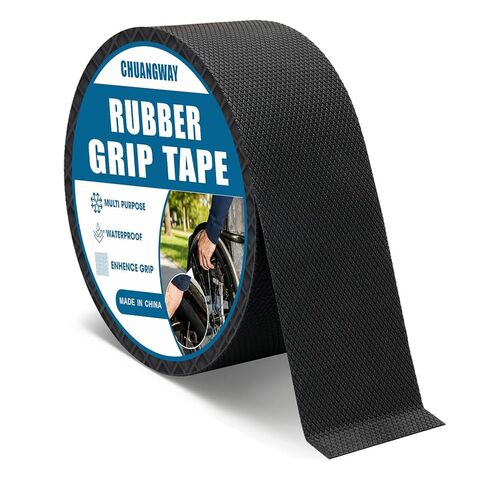 شريط مطاطي أسود مقاس 1 بوصة × 20 قدم، شريط غير كاشط مضاد للانزلاق للدرابزين، لاصق قوي مقاوم للماء، غطاء مقود مقاوم للحرارة، قبضة وسادة للأدوات، مقبض الدراجة، غلاف مريح in Kuwait