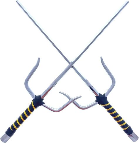 21" Chrome Sai Set of Two Stainless Steel W/Plastic Wrapped Handle, Martial Arts, & Collections in Saudi Arabia