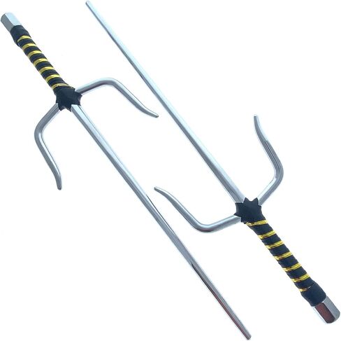 21" Chrome Sai Set of Two Stainless Steel W/Plastic Wrapped Handle, Martial Arts, & Collections in Saudi Arabia