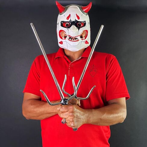 21" Chrome Sai Set of Two Stainless Steel W/Plastic Wrapped Handle, Martial Arts, & Collections in Saudi Arabia
