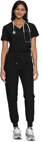 Scrubs for Women, Women's Medical Scrub Sets, V-Neck Scrubs Top & Cargo Pants with 12 Pockets in Saudi Arabia
