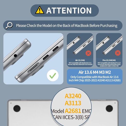 Macbook Air Case 2681 (Crystal Clear) in Kuwait