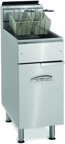 Imperial IFS-40 Commercial Natural Gas Fryer, 40 lb Oil Capacity, Stainless Steel Floor Fryer in Saudi Arabia