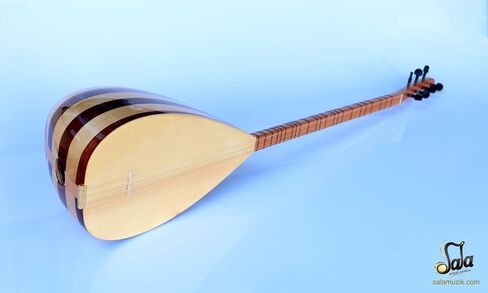 تركي طويل العنق من الماهوجني والقيقب Baglama Saz للبيع CSL-113 in Kuwait