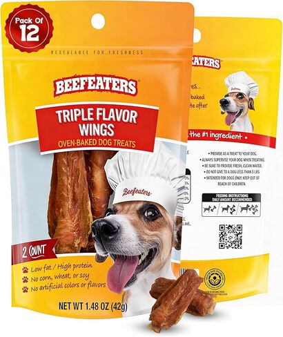 مكافأة الكلاب ذات النكهة الثلاثية من Beefeaters، 1.41 أونصة، علبة مكونة من 12 قطعة in Kuwait