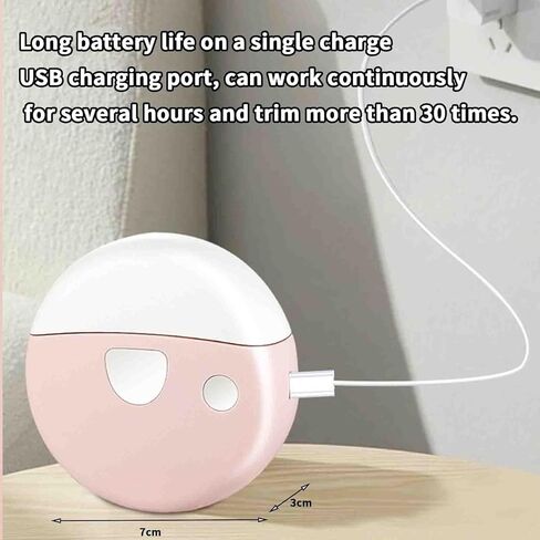 Automatic Nail Clippers Electric Nail Clipper for Thick Nails USB Rechargeable Portable Silent Mini White 70x30mm in Kuwait