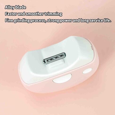 Automatic Nail Clippers Electric Nail Clipper for Thick Nails USB Rechargeable Portable Silent Mini White 70x30mm in Kuwait