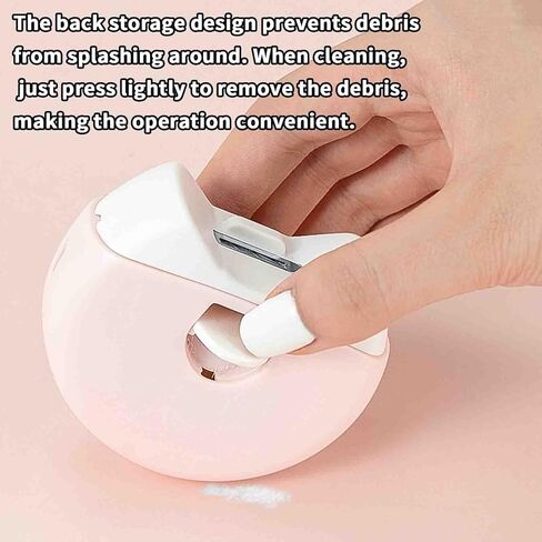 Automatic Nail Clippers Electric Nail Clipper for Thick Nails USB Rechargeable Portable Silent Mini White 70x30mm in Kuwait