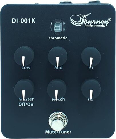 Journey Instruments DI-001K Acoustic DI Preamp - قابل للشحن، تحكم محمول في النغمة مع مخرجات مزدوجة وموالف مدمج in Kuwait