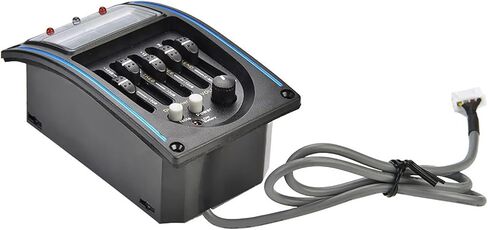 Advanced 5 Band EQ Preamp Pickup with Digital Tuner for Acoustic Guitar - Versatile Tuning and Equalizer System with Backlit LCD and LED Indicators in Saudi Arabia