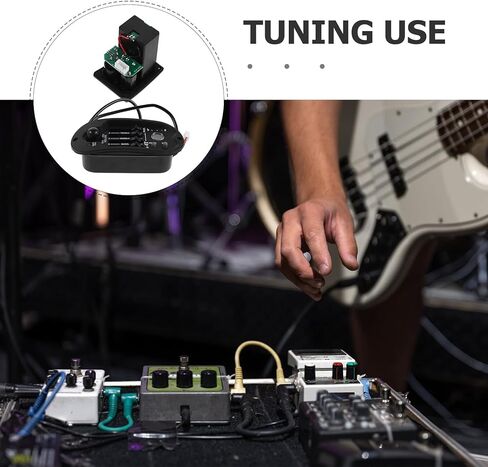 Mikinona 1 Set 4 Band EQ Preamp Equalizer - Electronic Acoustic Guitar Piezo Preamp Pickup with LCD Screen - Musical Instrument Enhanced Sound Quality for Performances Practice Recording in Saudi Arabia
