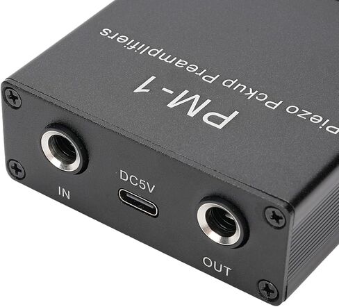 Portable Piezo Pickup Preamp JFET Charge Type Amplifier Compact Guitar Pickup Preamplifier with Low Frequency Limit for Acoustic Guitars, Aluminum Alloy Design in Saudi Arabia
