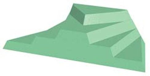 X-Ray Sponge Positioner - Lateral Child Finger Block - 7" x 4" x 1-3/4" Coated Stealth, USA Made in Kuwait