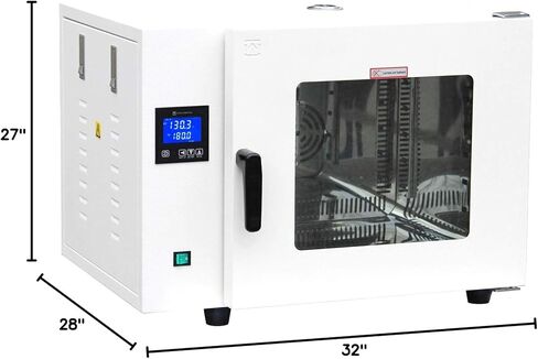 200 درجة مئوية 17 × 15 × 14 بوصة 1.9 قدم مكعب فرن تعقيم رقمي للتجفيف بالهواء القسري 110 فولت 50/60 هرتز 800 واط معتمد من UL مع غرفة SST سعة 316 لتر in Kuwait