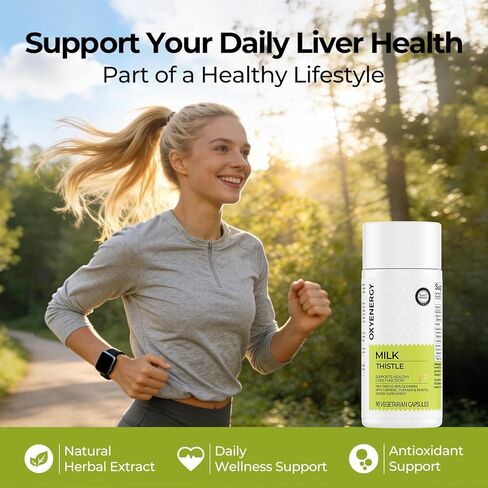 مكمل إزالة السموم وإصلاح الكبد من أوكسي إنرجي مع 80% من شوك الحليب والكركم والإينوسيتول والبوريريا، يدعم صحة الكبد، غير معدل وراثيًا، خالي من الغلوتين، 90 كبسولة نباتية، صنع في الولايات المتحدة الأمريكية in Kuwait