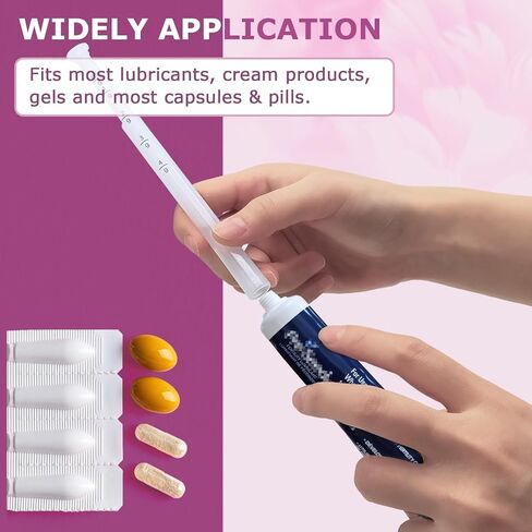 Disposable Vaginal Applicators – Updated with Dosage Markings, Individually Wrapped for Hygiene, Fits Most Lubricants, Creams & Gels, Feminine Care Essentials (20 Pack) in Kuwait
