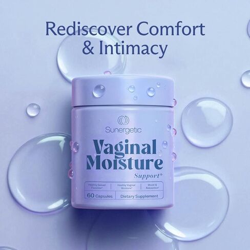 كبسولات ممتازة لدعم رطوبة المهبل - رطوبة المهبل والمزاج، والوظيفة الجنسية، والاسترخاء، وجفاف المهبل، والعافية الأنثوية والحميمية، KSM 66 أشواغاندا، الدردار الزلق والماكا - 60 كبسولة in Kuwait