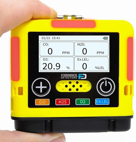 4 مراقب غاز | ميني وصغير | الولايات المتحدة الأمريكية معايرة NIST | O2، CO، H2S، LEL | شحن USB | in Kuwait