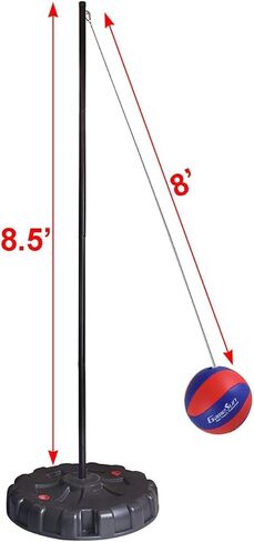 مجموعة كرة حبل محمولة، مجموعة كرة حبل محمولة بقاعدة مائية مع كرة حبل وعمود وحبل وقاعدة للاستخدام في الهواء الطلق والفناء الخلفي in Kuwait