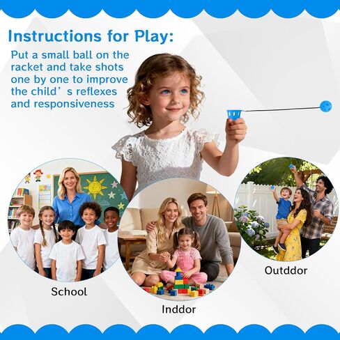 18 Pcs Hand Eye Coordination Ball Catching Cup, 6 Colors Classic Tetherball Catch Game Set for Yard Lawn Camping Beach Outdoor Sports Adults Party Games in Kuwait