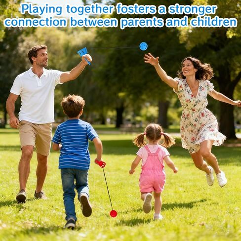 18 Pcs Hand Eye Coordination Ball Catching Cup, 6 Colors Classic Tetherball Catch Game Set for Yard Lawn Camping Beach Outdoor Sports Adults Party Games in Kuwait