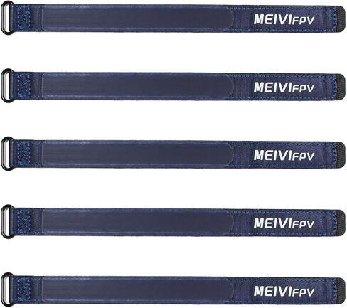 MEIVIFPV RC FPV Battery Straps 5PCS 15x200mm Battery Cord Ties Reusable with Silicone Anti-Slip Strips for FPV Drone RC Helicopters Planes Cars in Saudi Arabia