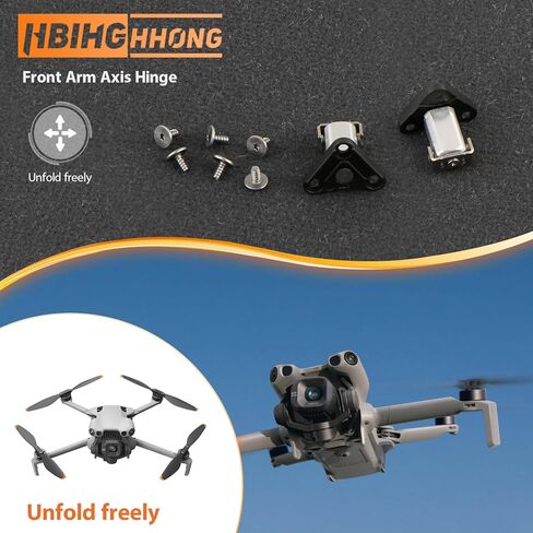 2Pcs Front Arm Axis Replacement for DJI Mini 5 pro Front Arm Shaft Screws Front Arm Hinges for Mini 5 pro Drone Accessories Parts with Repair Tools（ 6Pcs Front Arm Hinges Screws） in Saudi Arabia