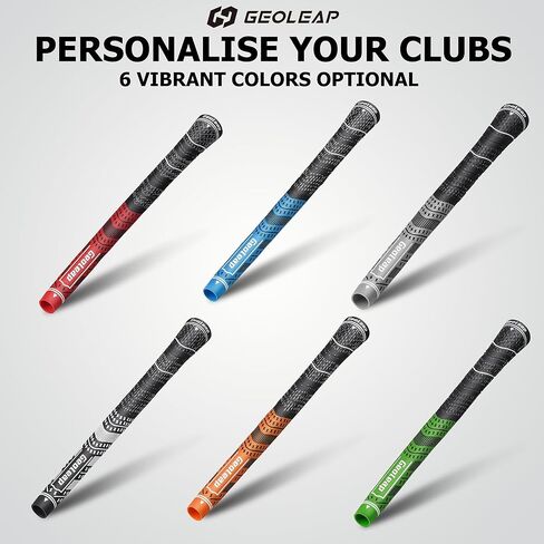 Geoleap Golf Grips Set of 13- Grips with Tapes and Grips with All Repair Kits for Choice,Hybrid Golf Club Grips All Weather Contral, High Feedback & Traction Golf Grips for Men and Women. in Saudi Arabia