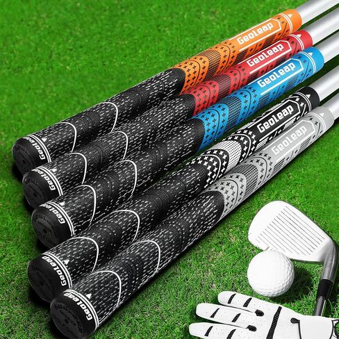 Geoleap Golf Grips Set of 13- Grips with Tapes and Grips with All Repair Kits for Choice,Hybrid Golf Club Grips All Weather Contral, High Feedback & Traction Golf Grips for Men and Women. in Saudi Arabia