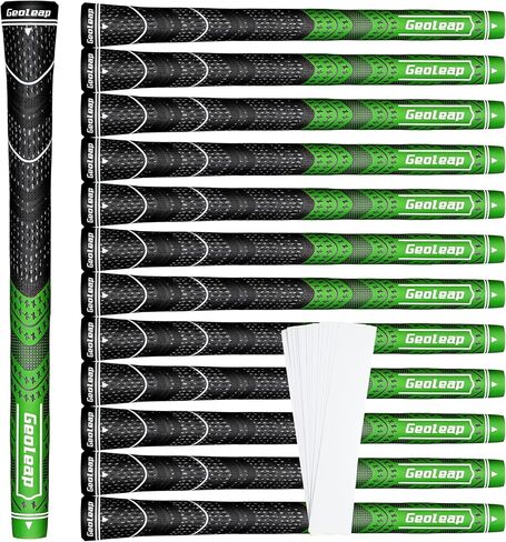 Geoleap Golf Grips Set of 13- Grips with Tapes and Grips with All Repair Kits for Choice,Hybrid Golf Club Grips All Weather Contral, High Feedback & Traction Golf Grips for Men and Women. in Saudi Arabia