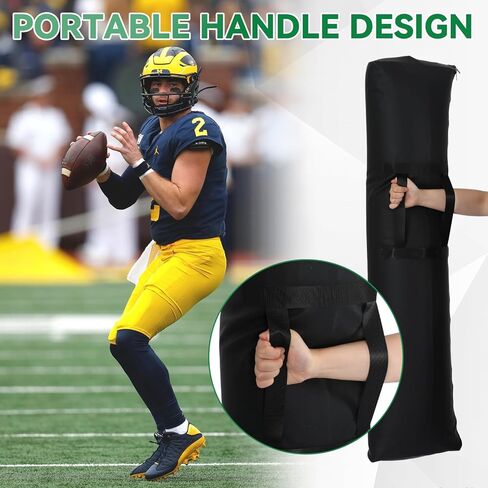 Football Step Over Dummy PU Football Tackling Dummy with Heavy Duty Handles Athletic Agility Tackling Dummies Waterproof Training Equipment for Footwork Drills Sports Training Kickboxing Practice in Kuwait