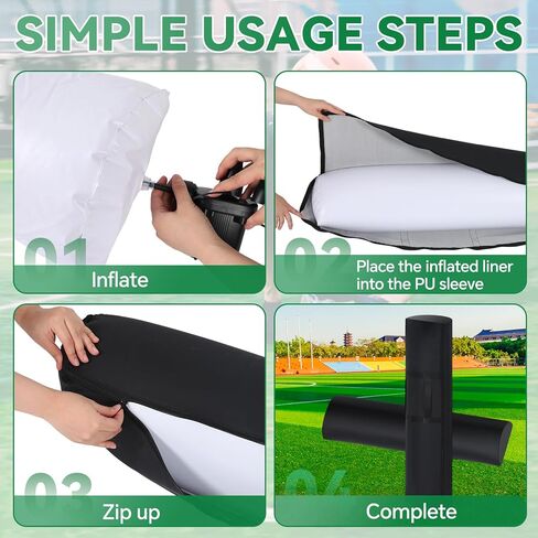 Football Step Over Dummy PU Football Tackling Dummy with Heavy Duty Handles Athletic Agility Tackling Dummies Waterproof Training Equipment for Footwork Drills Sports Training Kickboxing Practice in Kuwait