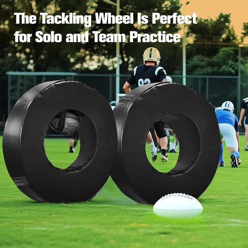 عجلة معالجة كرة القدم مقاس 42 بوصة، حلقة معالجة إسفنجية عالية الكثافة مع جلد PU مقاوم للماء وأشرطة لكرة القدم، دمى معالجة كبيرة جدًا لممارسة كرة القدم in Kuwait