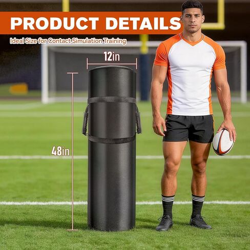 دمى معالجة مقاس 12 * 48 بوصة لمعدات كرة القدم مع رغوة عالية الكثافة ومقابض كرة القدم للفنون القتالية وكرة السلة ومثاقب الاتصال in Kuwait