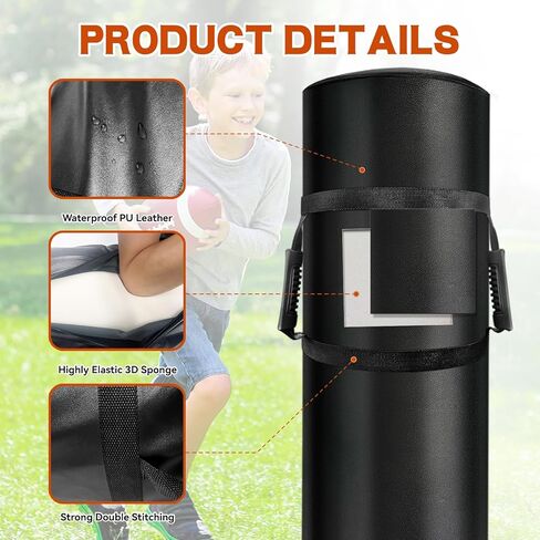 دمى معالجة مقاس 12 * 48 بوصة لمعدات كرة القدم مع رغوة عالية الكثافة ومقابض كرة القدم للفنون القتالية وكرة السلة ومثاقب الاتصال in Kuwait