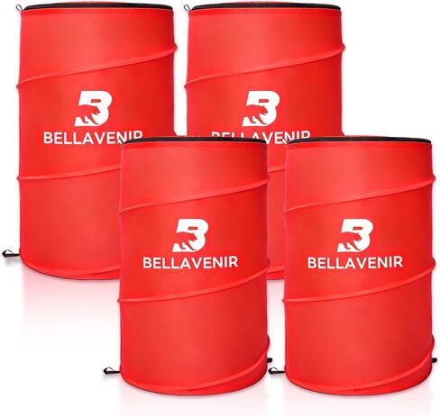 BELLAVENIR 4-Pack Pop Up Defender Dummy, Portable Foldable Training Equipment for Basketball, Football, Soccer Sports Blocking Drills Equipment in Saudi Arabia