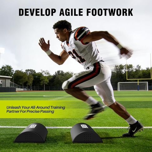 Hikeen Football Step Over Dummy 2 PCS for Adult Agility Training Dummy with Reinforced Handles Football of Agility, Footwork, Defensive Practice Drills 14.9''x47'' Stepping Dummy with Handles in Saudi Arabia