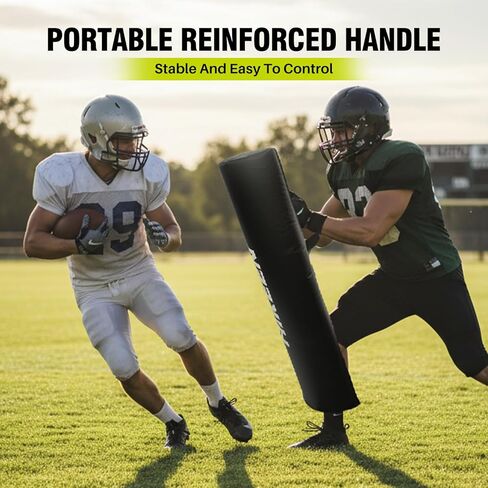 Hikeen Football Step Over Dummy 2 PCS for Adult Agility Training Dummy with Reinforced Handles Football of Agility, Footwork, Defensive Practice Drills 14.9''x47'' Stepping Dummy with Handles in Saudi Arabia