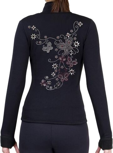NY2 SPORTSWEAR Figure Skating Polartec Polar Fleece Jacket with Rhinestones JR30 - Child Sizes in Saudi Arabia