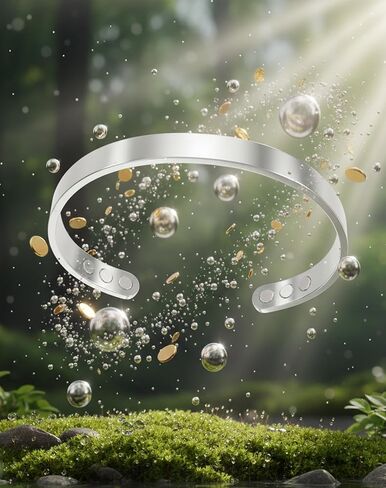 Kalm Bracelet Menopause: Your Natural Menopause Solution, Bracelet for Menopause Relief, Hot Flashes & Pain, Adjustable Bracelets for Women - Natural Hormonal Balance (Silver) in Saudi Arabia