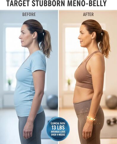 Kalm Bracelet Menopause: Your Natural Menopause Solution, Bracelet for Menopause Relief, Hot Flashes & Pain, Adjustable Bracelets for Women - Natural Hormonal Balance (Silver) in Saudi Arabia
