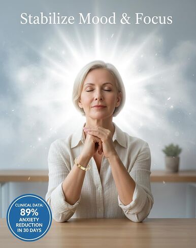 Kalm Bracelet Menopause: Your Natural Menopause Solution, Bracelet for Menopause Relief, Hot Flashes & Pain, Adjustable Bracelets for Women - Natural Hormonal Balance (Silver) in Saudi Arabia