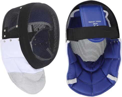Fencing Mask, Thickened Bibs Anti-Impact Lightweight Comfortable, Fencing Equipment with Metal Mesh Lining, for Competitive Training Beginners Professionals in Saudi Arabia